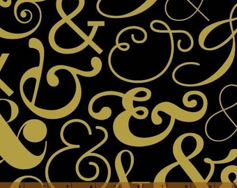 Negrita y dorada - Ampersand de Ampersand Design Studio de Windham Fabrics