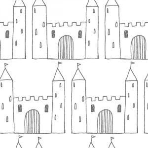 Camelot - White Castle from Quilter’s Palette Fabric