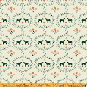 Cottage Farm - Best Friend Horse Ivory from Windham Fabrics