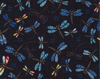 Sevenberry Kasuri - Dragonfly Blue from Robert Kaufman Fabric