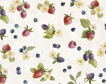 Felicidad casera: frutos del bosque de Silva Vassileva de P & B Textiles