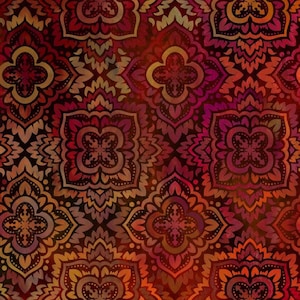 Tapestry - Medallion Spice from In The Beginning Fabric