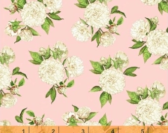 Love Letters - Peonies Pink by Shannon Christensen from Windham Fabrics