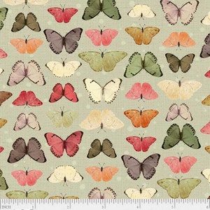 Petal Bouquet - Butterfly Sage from P & B Textiles Fabric