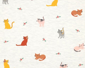 Melange Cats JERSEY Crudo 58 pulgadas de tela Verhees