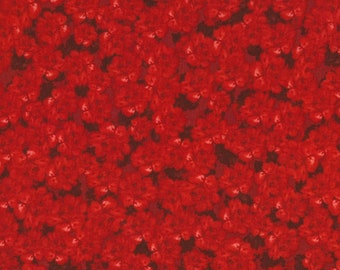 Colette - Red Packed Flowers from Timeless Treasures Fabrics