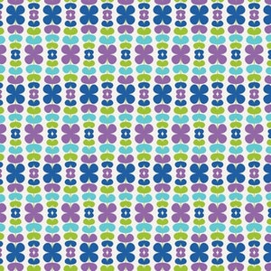 SALE - Color Me Retro - Kitchenette Blueberry by Jeni Baker from Art Gallery Fabrics