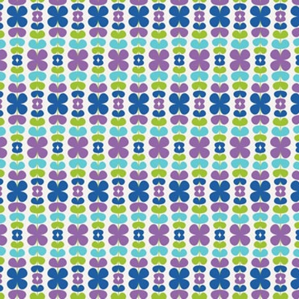 SALE - Color Me Retro - Kitchenette Blueberry by Jeni Baker from Art Gallery Fabrics