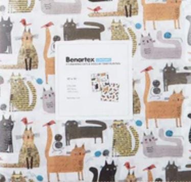 It's Raining Cats and Dogs 10” CATS Layer Cake Pack From Contempo