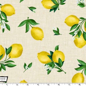 Lemon Fresh - Lemon Texture Beige from Michael Miller Fabric