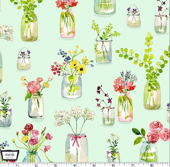 Picnic by the Lake Life is Sweet Flower Jars Green from - Etsy 日本