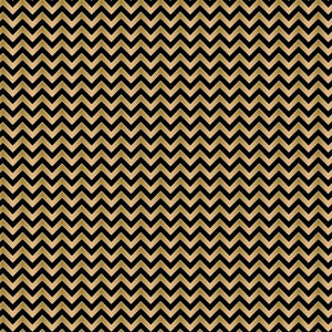 Emma and Mila - Nightfall Chevron Black Metallic from Camelot Fabrics