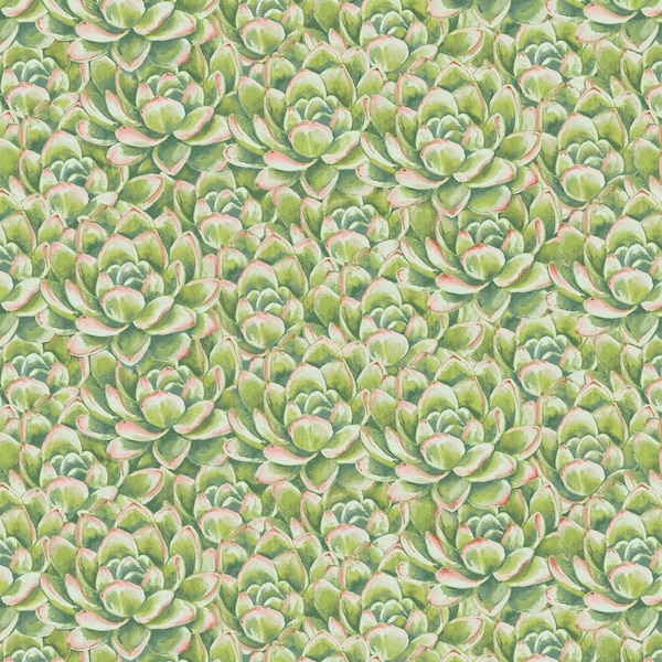 Dream Catcher - Packed Desert Rose Green by Jane Allison from Henry Glass Fabric