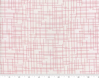 Moderne BG Colorbox - Crosshatch Nebelrot von Zen Chic from Moda Fabrics