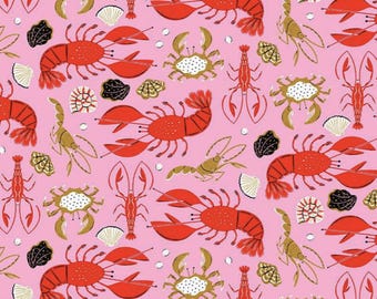 Marinero - Flor de conchas rosa de Dear Stella Fabric