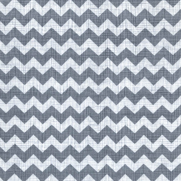 Zig - Gray Zig Zag Cotton Print Fabric from Timeless Treasures