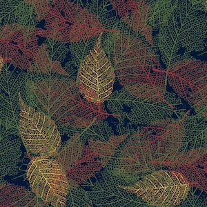 Foliage - Texture Leaf Multi from P & B Textiles Fabric