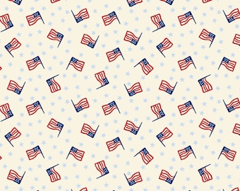 World Piece - Americana Flag by Mary Fons from Springs Creative