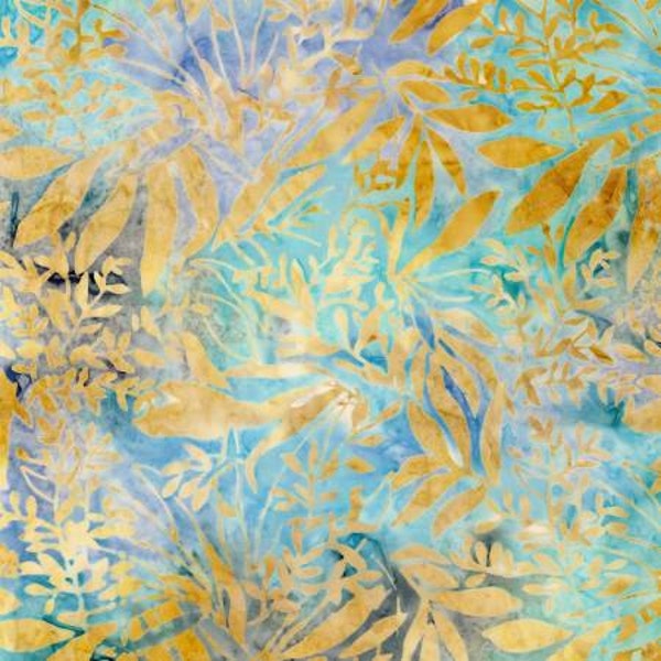 Tonga Batik Ibiza - Leaves Mutli from Timeless Treasures Fabric