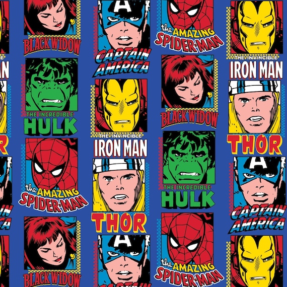 Avengers Marvel Comics Personages FLEECE uit Camelot Fabrics