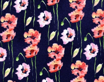 SALE - Poppies - Black from EE Schenck