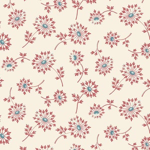 Super Bloom - Dandelion Floral Bloom Cream from Andover Fabrics