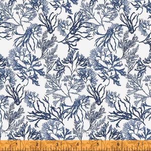 Sea and Shore - Sea Garden Fog Blue by Hackney and Co from Windham Fabrics