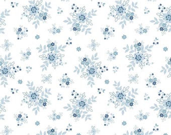 Simply Country - Bouquets Floral White from Riley Blake Fabric