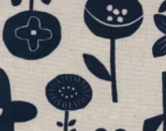 Simple Life CANVAS - Flower Plants Natural from Kokka Fabric