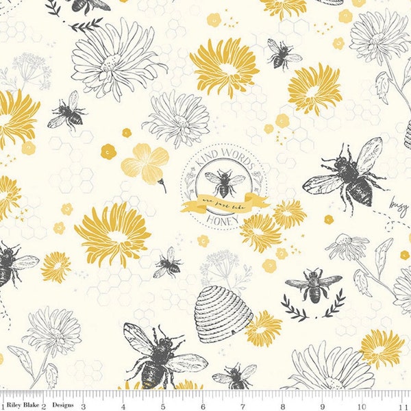 Honey Bee Fabric - Etsy