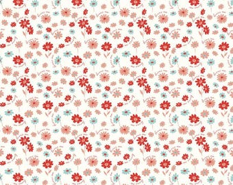 You And Me - Love Me Floral White from Riley Blake Fabric