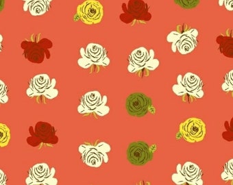 Far Far Away 2 - Roses Coral by Heather Ross from Windham Fabrics
