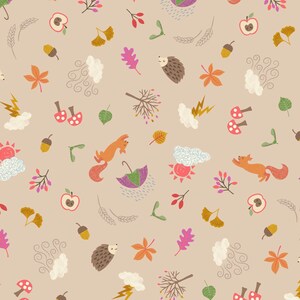 Whatever the Weather - Autumn Biscuit Tan from Lewis and Irene Fabric