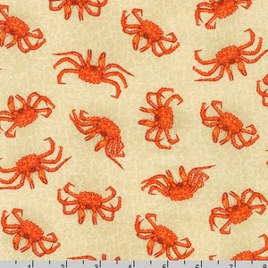 Catch of the Day - Crab Sand Beige from Robert Kaufman Fabric