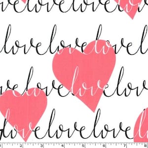 Love Heart - Flamingo Pink from Michael Miller