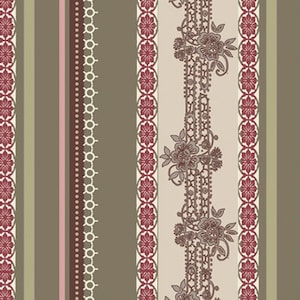 SALE - Dashing Roses - Olive Lace Ribbons from Art Gallery Fabrics