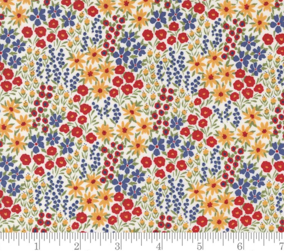 Graze - Meadow Floral Vanilla by Sweetwater From Moda Fabrics - Etsy