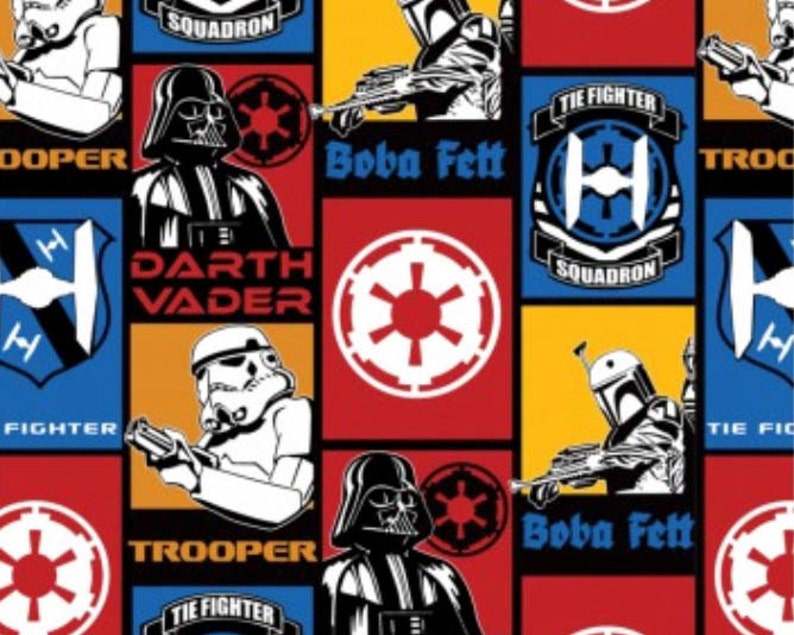 star wars fleece fabric villains  inches wide  etsy