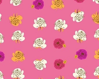 Far Far Away 2 - Roses Fuchsia Pink by Heather Ross from