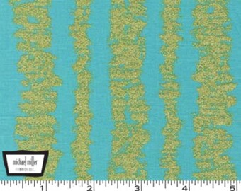 Glitz Bars - Luna Metallic Print Cotton Fabric from Michael Miller