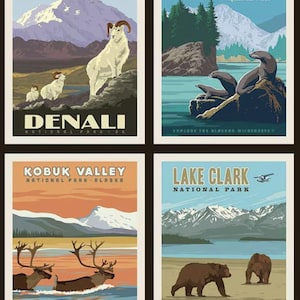 National Parks PANEL 36 Inches - Alaska One from Riley Blake Fabric