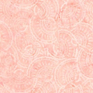 May include: A seamless pattern with a pink background and white floral designs. The pattern is made up of repeating circles with intricate details.