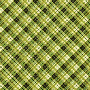 Harvest Festival - Autumn Plaid Green from Benartex Fabrics