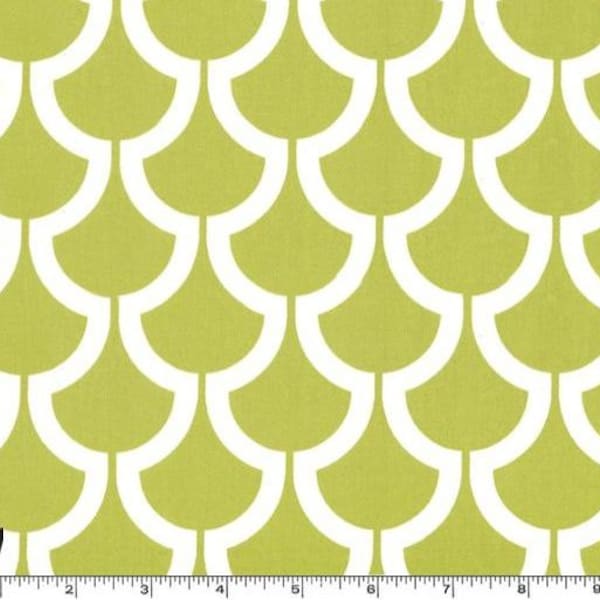 Bekko - Home Décor Cotton Sateen - Billow Kiwi - by Trenna Travis from Michael Miller - HALF  YARD