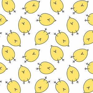 Felices Pascuas - Pollitos blancos de Andover Fabrics
