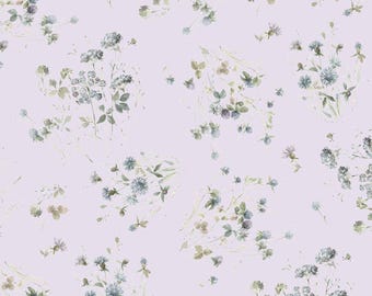 Au Naturel - Large Floral Purple by Lisa Audit from Wilmington Prints Fabric
