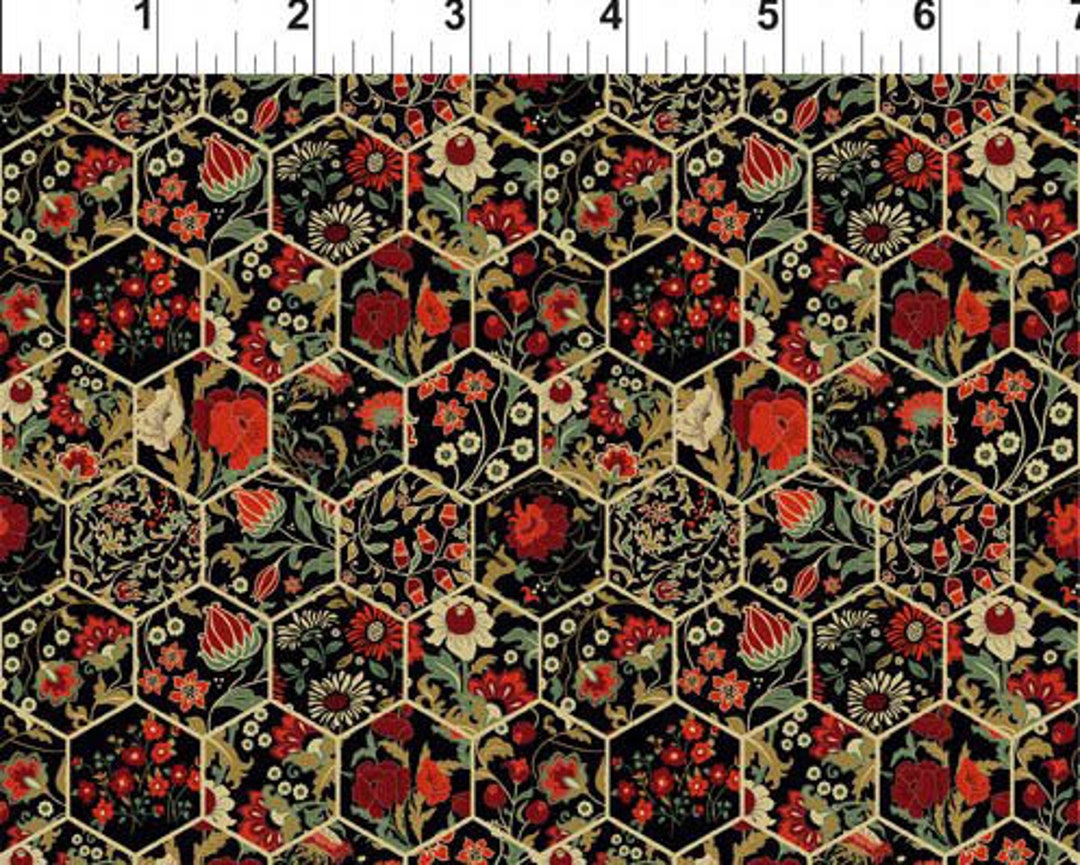 Garden Delights III Hexagon Florals 11GSG1 From in the Beginning