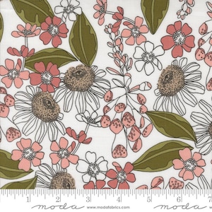 Botany - Garden Bouquet White 11552 11 by Alli K Design from Moda Fabrics