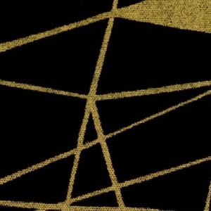 Luxe OXFORD Metallic - Lines Black Gold from Elite Fabric