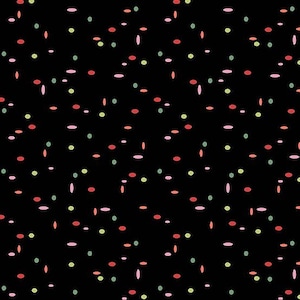 Poppies - Seed Scatter Black from Andover Fabrics